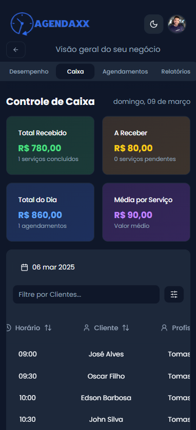 agendamento mobile